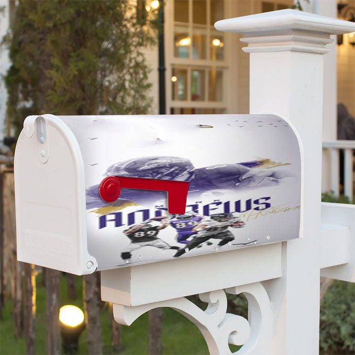 Mark Andrews Baltimore Ravens Magnetic Mailbox Cover 18" X 21" Outdoor Decor