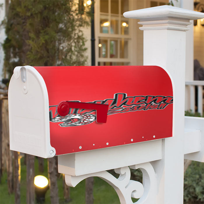 Mayhem Baseball Logo Red Magnetic Mailbox Cover 18" X 21" Outdoor Decor