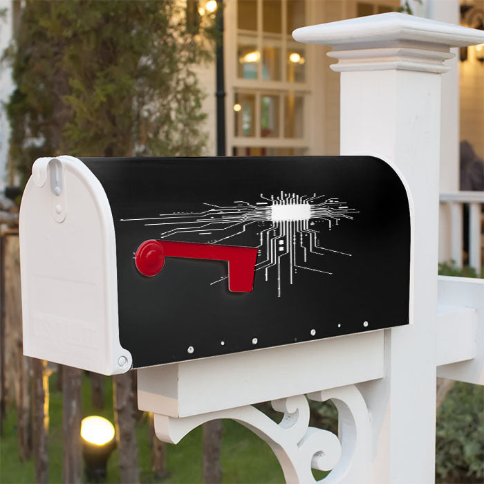Mens Gift Cpu For Gamer Big Bang Theory Magnetic Mailbox Cover 18" X 21" Outdoor Decor