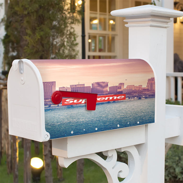 Miami Downtown Florida Magnetic Mailbox Cover 18" X 21" Outdoor Decor
