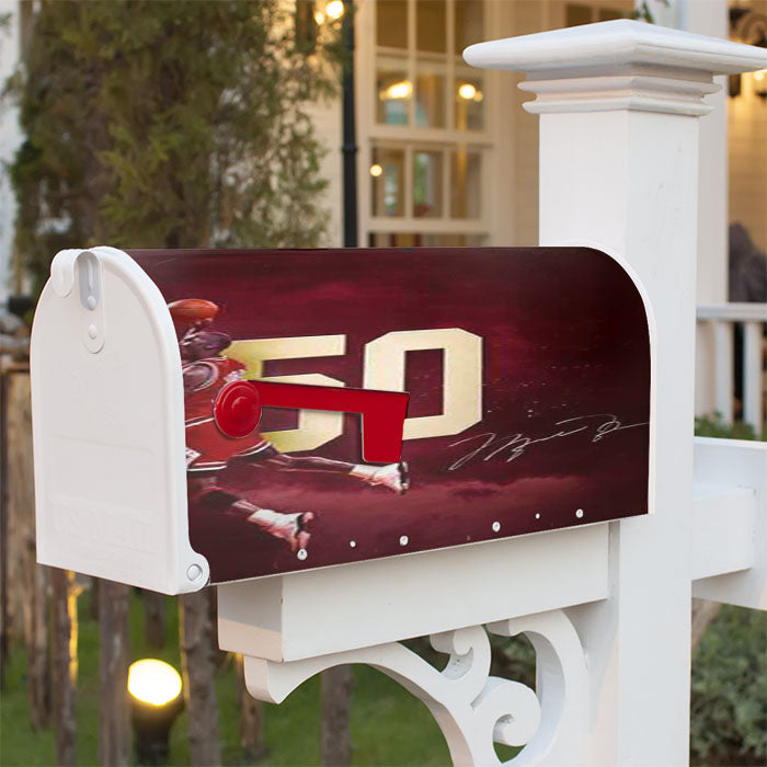 Michael Jordan Magnetic Mailbox Cover 18" X 21" Outdoor Decor