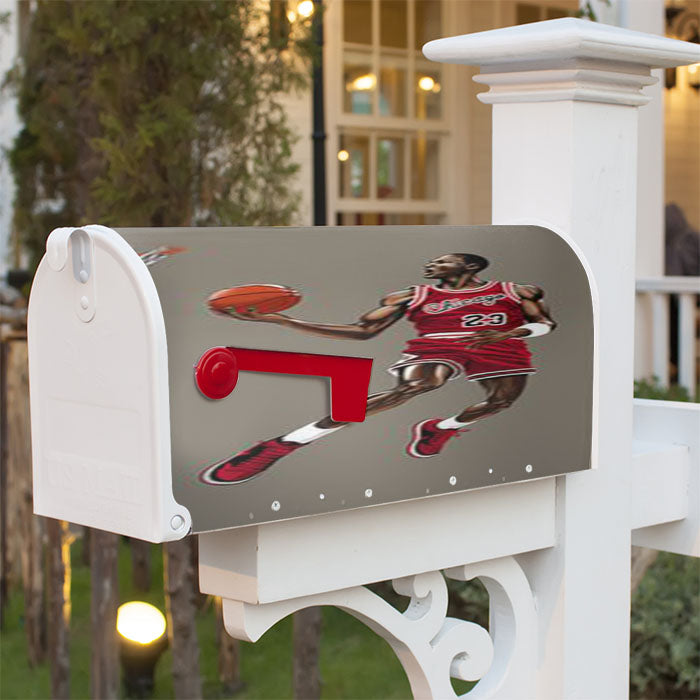 Michael Jordan Jump Shot Magnetic Mailbox Cover 18" X 21" Outdoor Decor