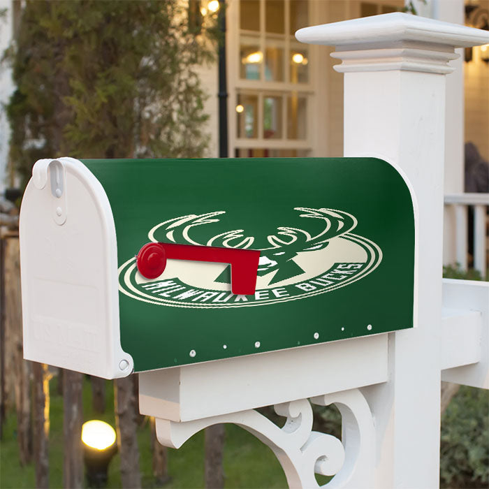 Milwauke Bucks Magnetic Mailbox Cover 18" X 21" Outdoor Decor