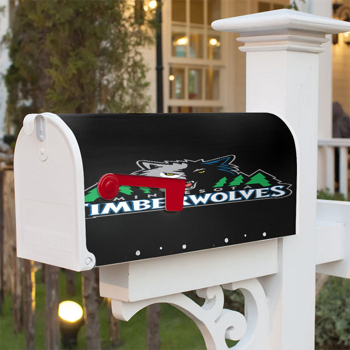Minnesota Timberwolves Magnetic Mailbox Cover 18" X 21" Outdoor Decor
