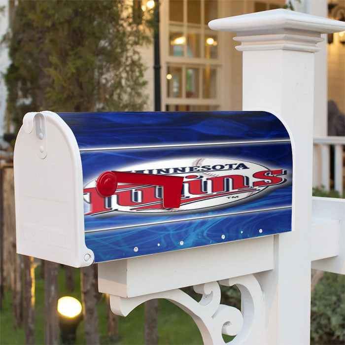 Minnesota Twins Design Magnetic Mailbox Cover 18" X 21" Outdoor Decor