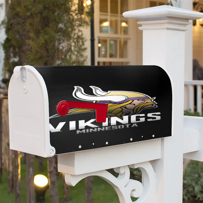 Minnesota Vikings Magnetic Mailbox Cover 18" X 21" Outdoor Decor