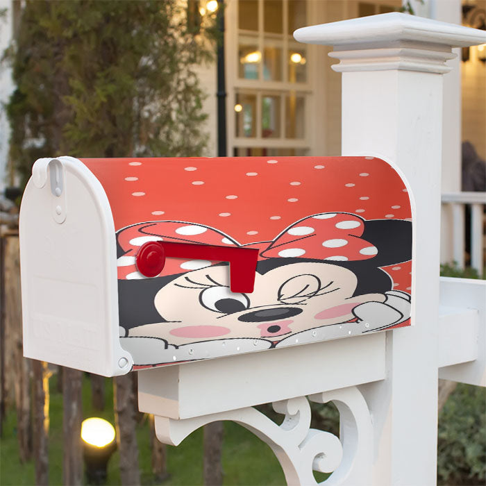 Minnie Mouse Disney Cartoon Magnetic Mailbox Cover 18" X 21" Outdoor Decor