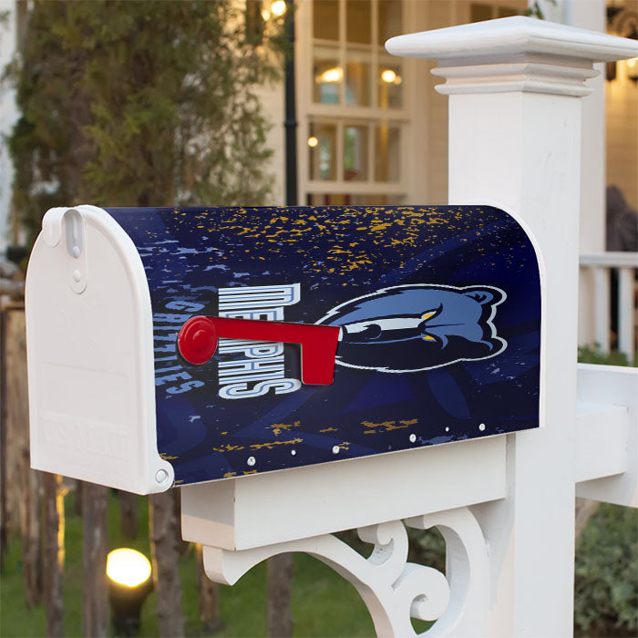 Mmemphis Grizzzlies Magnetic Mailbox Cover 18" X 21" Outdoor Decor