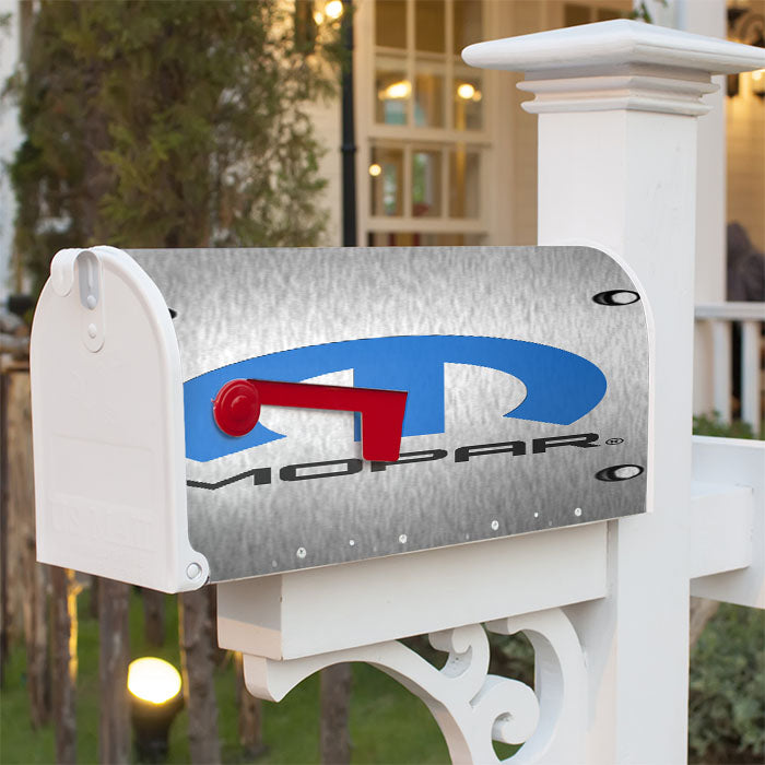 Mopar Black Logo Magnetic Mailbox Cover 18" X 21" Outdoor Decor