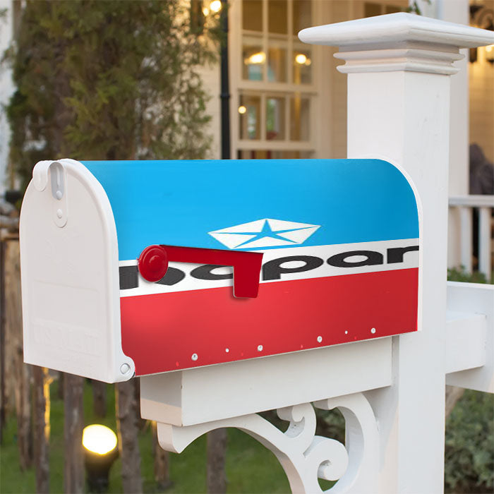 Mopar Black Logo 44 Magnetic Mailbox Cover 18" X 21" Outdoor Decor