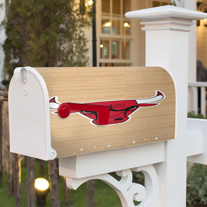 Nba - Chicago Bulls Wallpaper Magnetic Mailbox Cover 18" X 21" Outdoor Decor