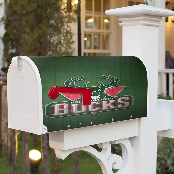 Nba Milwaukee Bucks Wallpapers Magnetic Mailbox Cover 18" X 21" Outdoor Decor