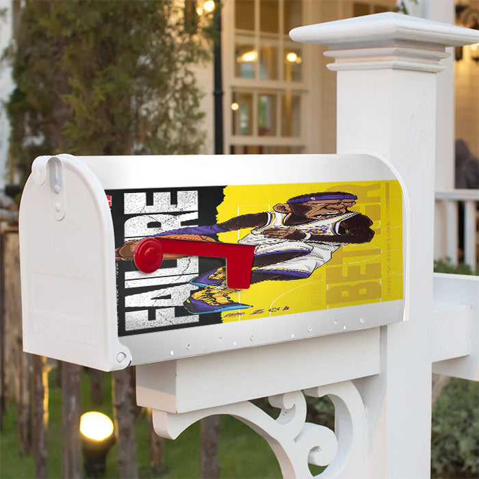 Nba Monkeys Basket Magnetic Mailbox Cover 18" X 21" Outdoor Decor
