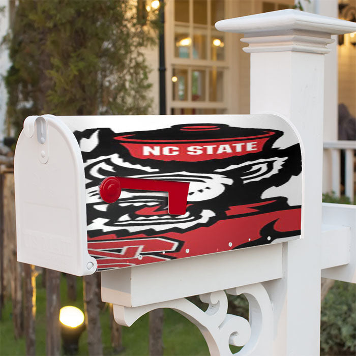 Nc State Wolf Logo Magnetic Mailbox Cover 18" X 21" Outdoor Decor