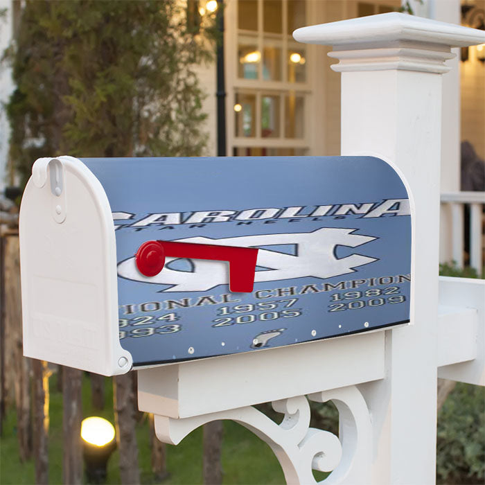 Nc Tar Heels Champ Banner Magnetic Mailbox Cover 18" X 21" Outdoor Decor