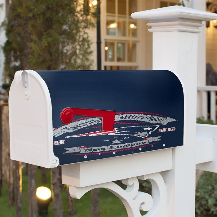 New England Patriots Football Diamond Painting Magnetic Mailbox Cover 18" X 21" Outdoor Decor