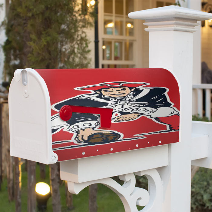 New England Patriots Logo 2 Magnetic Mailbox Cover 18" X 21" Outdoor Decor