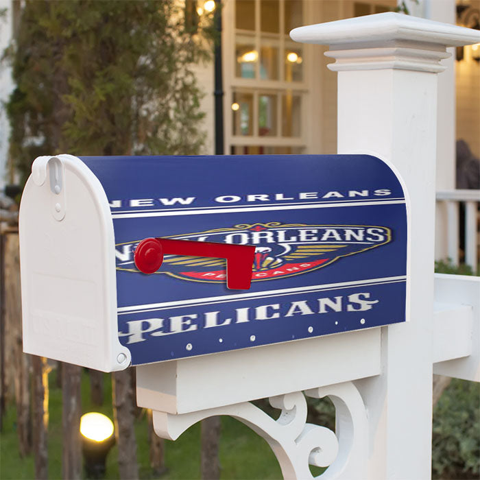 New Orleans Pelicans Logo Magnetic Mailbox Cover 18" X 21" Outdoor Decor