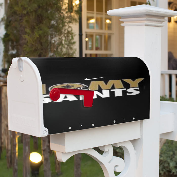 New Orleans Saints Helm Magnetic Mailbox Cover 18" X 21" Outdoor Decor