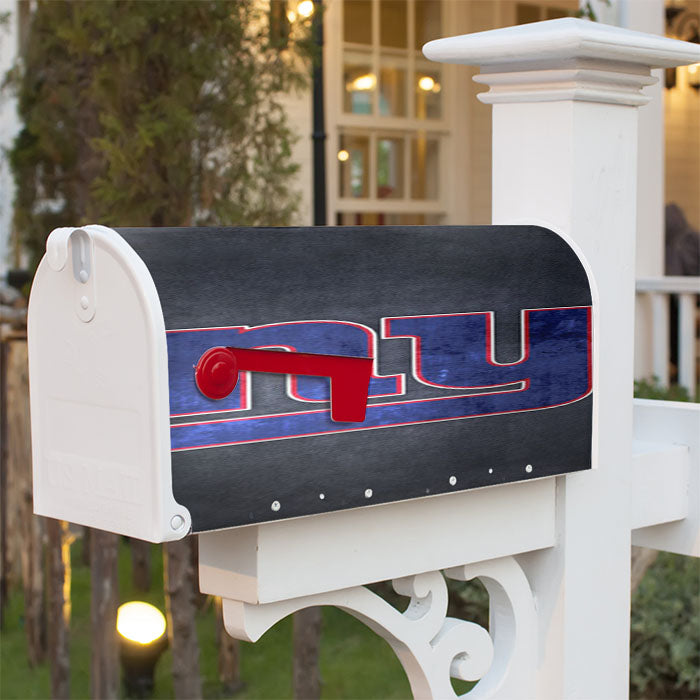 New York Giants Art Magnetic Mailbox Cover 18" X 21" Outdoor Decor