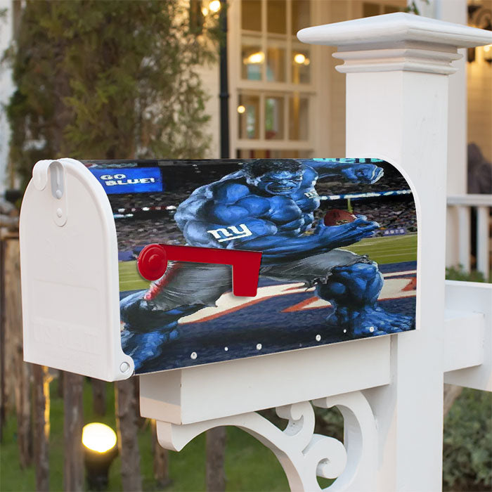 New York Giants Hulk Magnetic Mailbox Cover 18" X 21" Outdoor Decor
