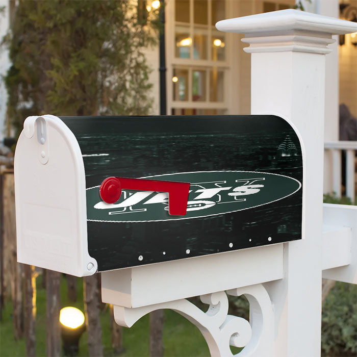 New York Jets Emblem Magnetic Mailbox Cover 18" X 21" Outdoor Decor