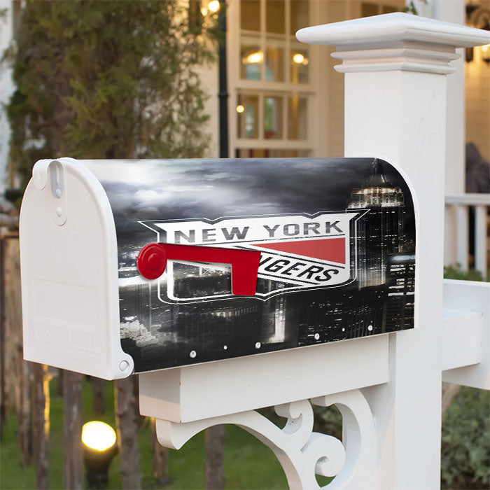 New York Rangers 4 Magnetic Mailbox Cover 18" X 21" Outdoor Decor