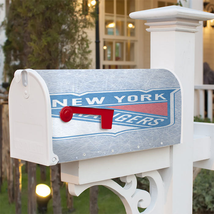 New York Rangers Art Magnetic Mailbox Cover 18" X 21" Outdoor Decor