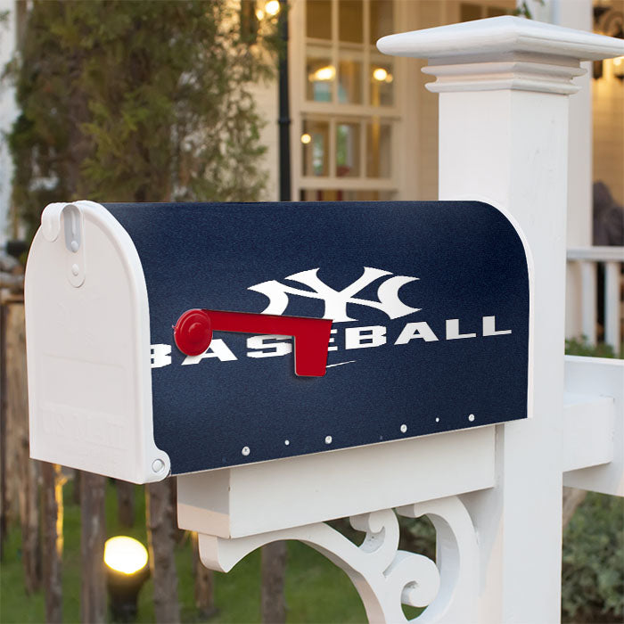 New York Yankees Baseball Magnetic Mailbox Cover 18" X 21" Outdoor Decor