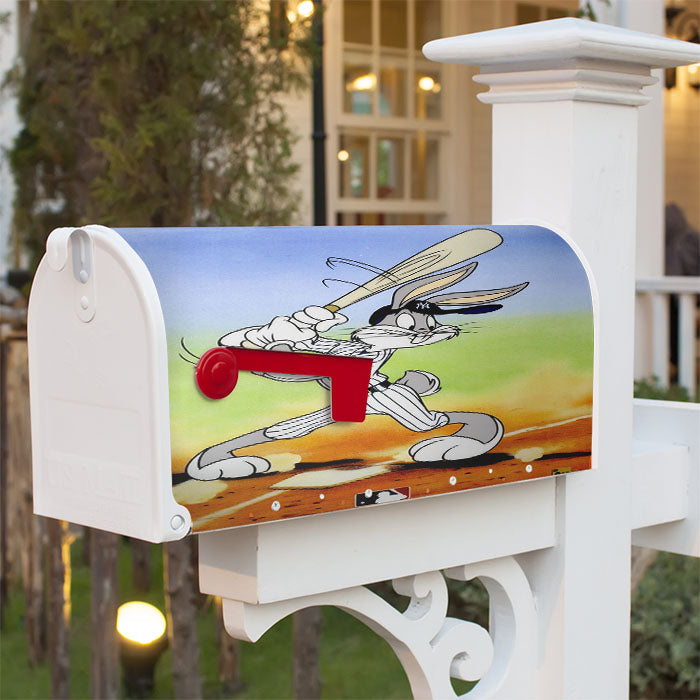 New York Yankees Bugs Bunny Magnetic Mailbox Cover 18" X 21" Outdoor Decor