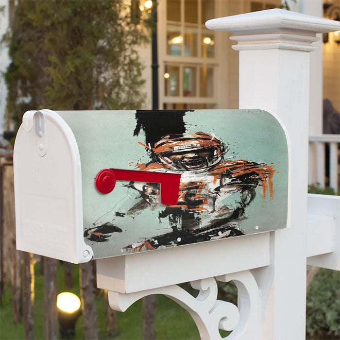 Nfl 84 Neo Smile Magnetic Mailbox Cover 18" X 21" Outdoor Decor