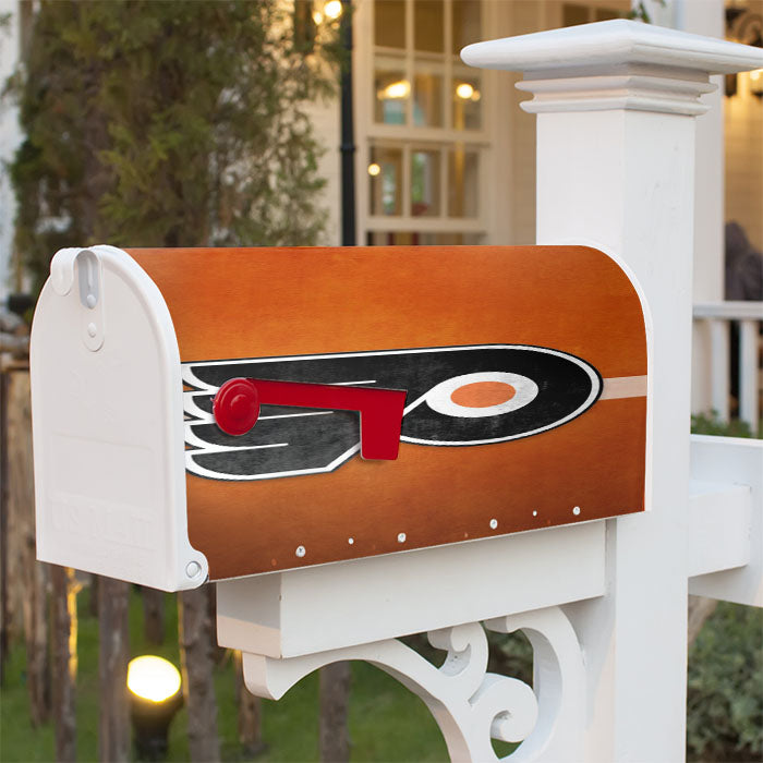 Nhl Philadelphia Flyers Sport Logo Magnetic Mailbox Cover 18" X 21" Outdoor Decor