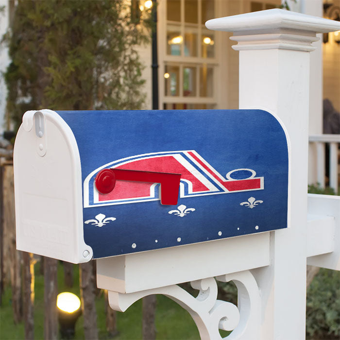 Nhl Quebec Nordiques Sport Logo Magnetic Mailbox Cover 18" X 21" Outdoor Decor