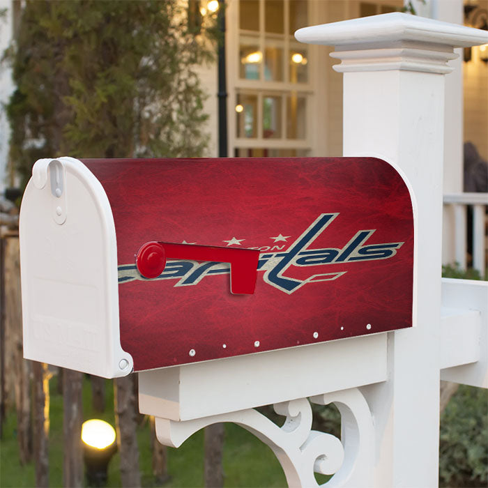 Nhl Washington Capitals Sport Logo Magnetic Mailbox Cover 18" X 21" Outdoor Decor