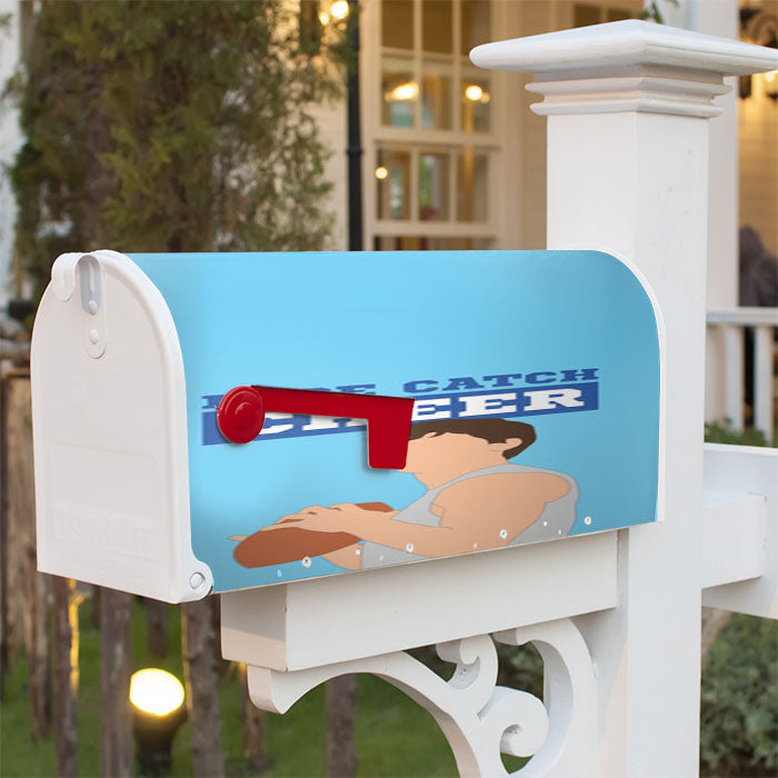 Nice Catch Cheer Magnetic Mailbox Cover 18" X 21" Outdoor Decor