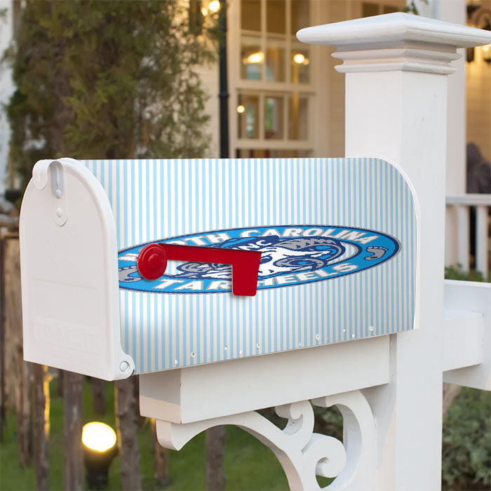 North Carolina Unc Tar Heels Magnetic Mailbox Cover 18" X 21" Outdoor Decor