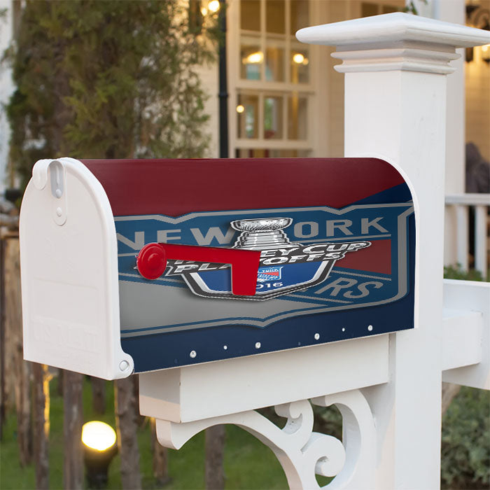 Ny Rangers 2016 Playoffs Magnetic Mailbox Cover 18" X 21" Outdoor Decor