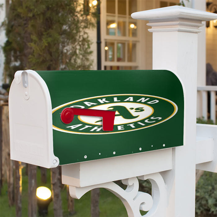 Oakland Athletics Green Magnetic Mailbox Cover 18" X 21" Outdoor Decor