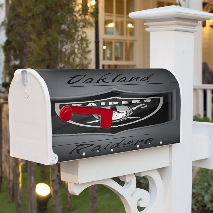 Oakland Raiders, Afc, Black, Derek Carr Magnetic Mailbox Cover 18" X 21" Outdoor Decor