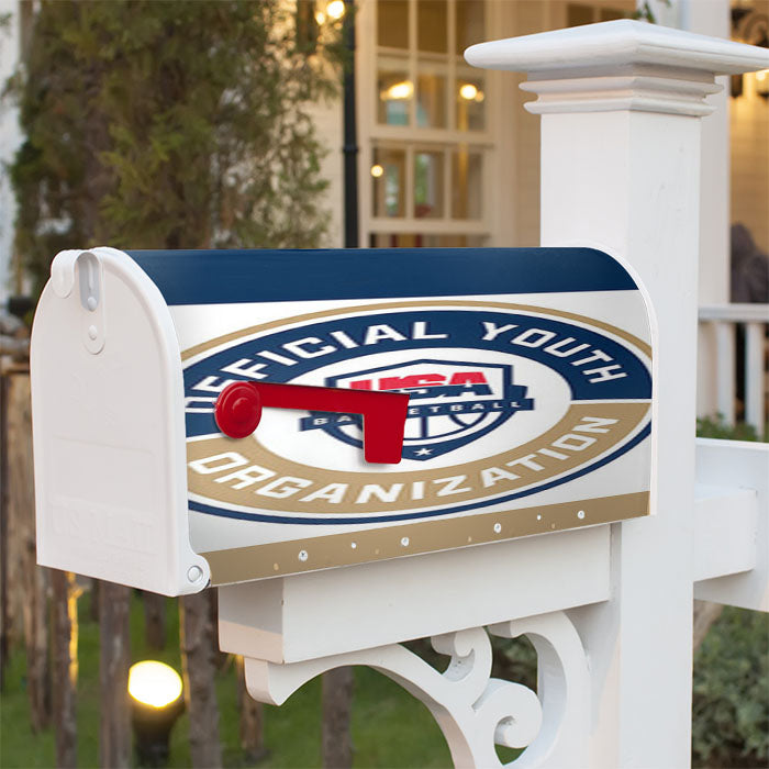 Official Youth Organization Usa Basketball Magnetic Mailbox Cover 18" X 21" Outdoor Decor