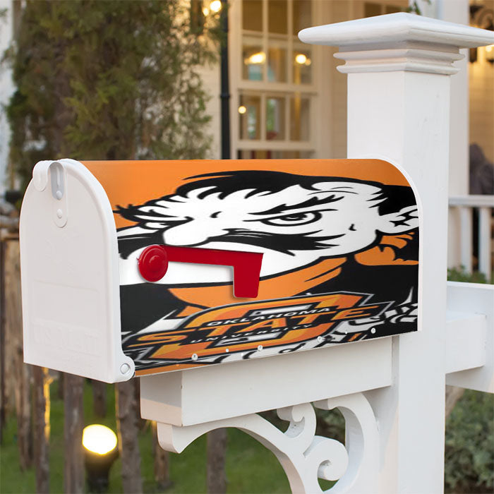 Oklahoma State Big Cowboy Magnetic Mailbox Cover 18" X 21" Outdoor Decor