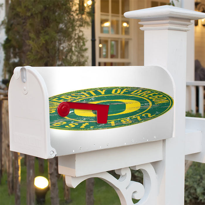 Oregon University Logo S Magnetic Mailbox Cover 18" X 21" Outdoor Decor