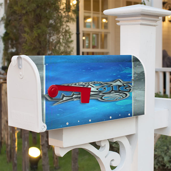Orlando Magic Basketball Splatter Magnetic Mailbox Cover 18" X 21" Outdoor Decor