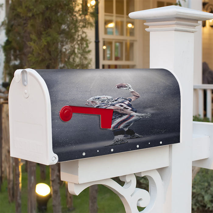 Patriots Super Bowl Wallpaper Li Wallpaper Touchdown Magnetic Mailbox Cover 18" X 21" Outdoor Decor