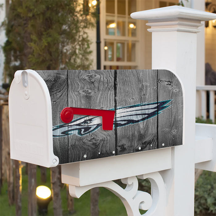 Philadelphia Eagles Nfl Logo Dark Magnetic Mailbox Cover 18" X 21" Outdoor Decor