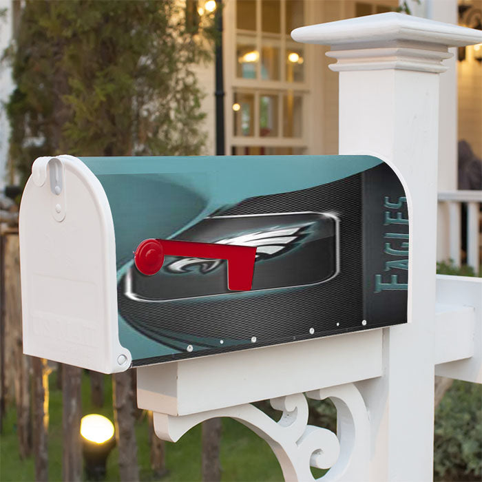 Philly Eagles Mesh Swirl Magnetic Mailbox Cover 18" X 21" Outdoor Decor