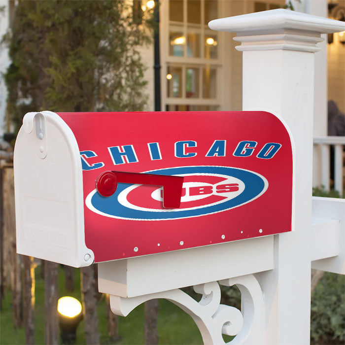 Photos Hd Chicago Cubs Magnetic Mailbox Cover 18" X 21" Outdoor Decor