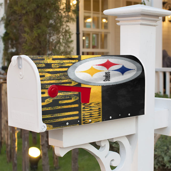 Pittsburgh Steeler Number Plate Magnetic Mailbox Cover 18" X 21" Outdoor Decor