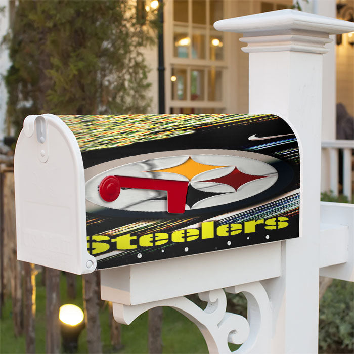 Pittsburgh Steelers Nfl 9999 Magnetic Mailbox Cover 18" X 21" Outdoor Decor