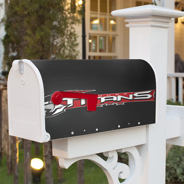 Puurs Titans Logo Grey Magnetic Mailbox Cover 18" X 21" Outdoor Decor